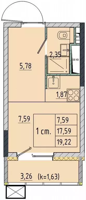 Студия Московская область, Солнечногорск городской округ, Поварово пгт ... - Фото 1
