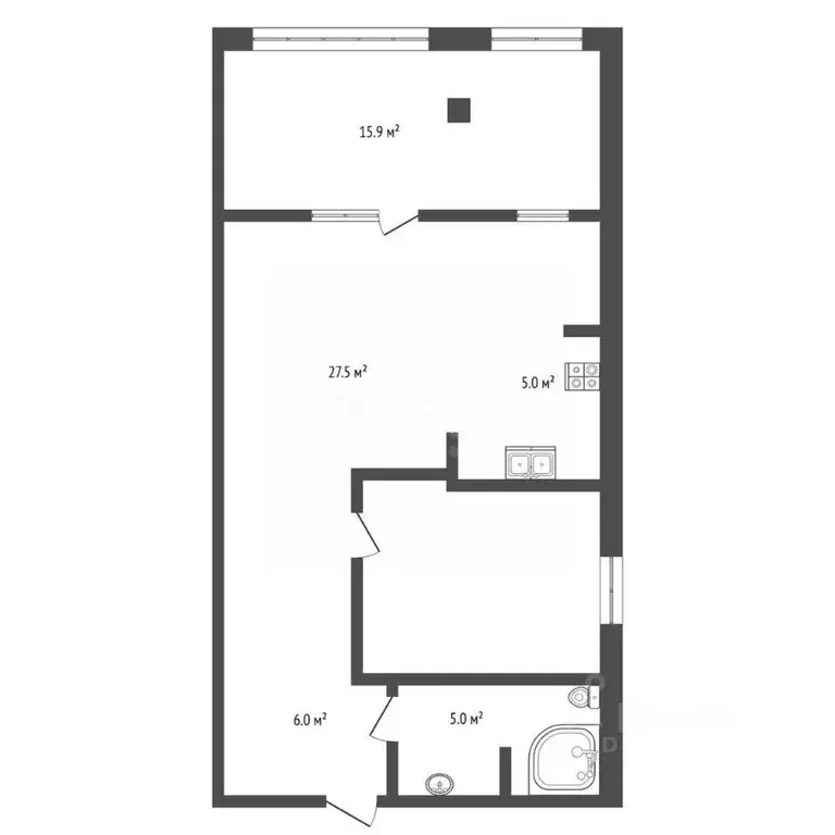 1-к кв. Крым, Ялта муниципальный округ, Восход пгт ул. Наташинская, 2Ж ... - Фото 2