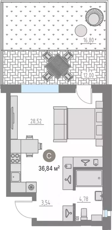 Студия Тюменская область, Тюменский муниципальный округ, с. Кулаково ... - Фото 0