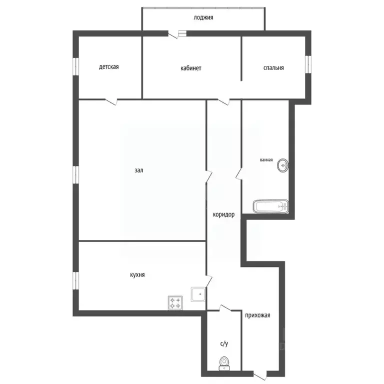 3-к кв. Башкортостан, Уфа ул. Чудинова, 1/4 (82.0 м) - Фото 2