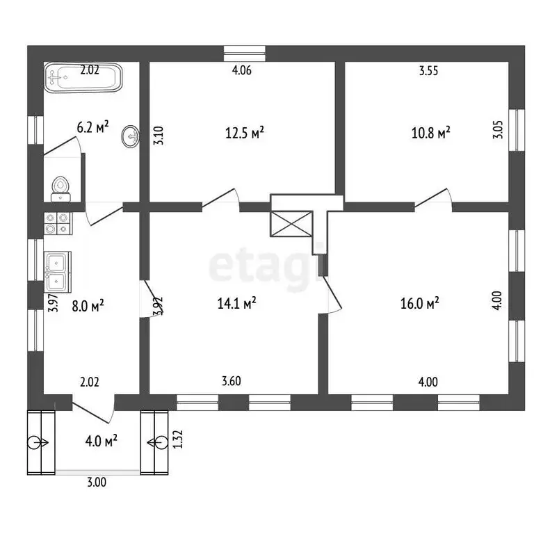 Дом в Прохладный, улица Гагарина (112.2 м) - Фото 1