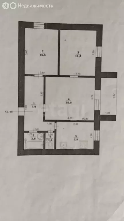 3-комнатная квартира: Алексеевка, Мостовая улица, 33 (57.8 м) - Фото 0