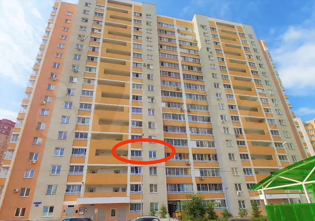 1-к. квартира, 39 м, 4/19 эт. - Фото 1