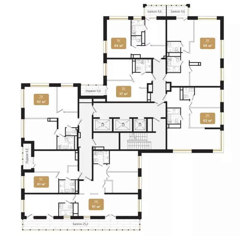 3-к кв. Приморский край, Владивосток Кизлярская ул. (97.0 м) - Фото 2