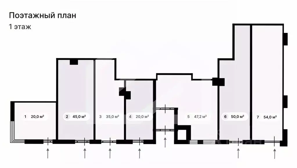 Торговая площадь в Москва Профсоюзная ул., 60/1 (54 м) - Фото 2