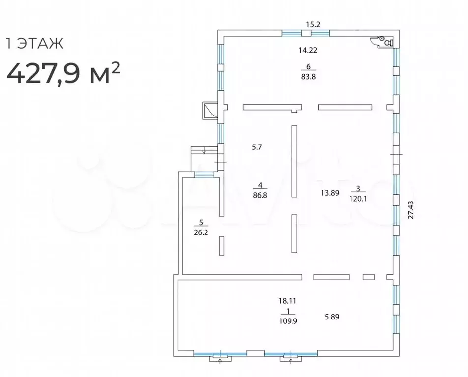 Продажа помещения свободного назначения 428 м2 - Фото 0