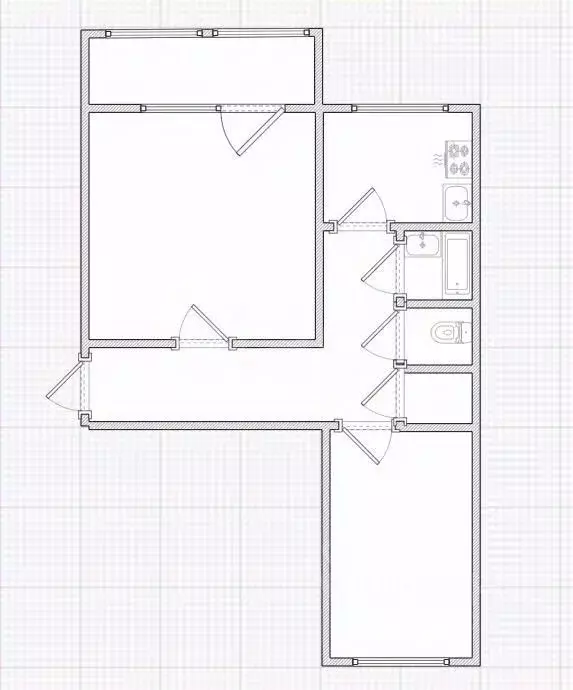 2-к кв. Костромская область, Волгореченск Набережная ул., 32 (42.4 м) - Фото 2