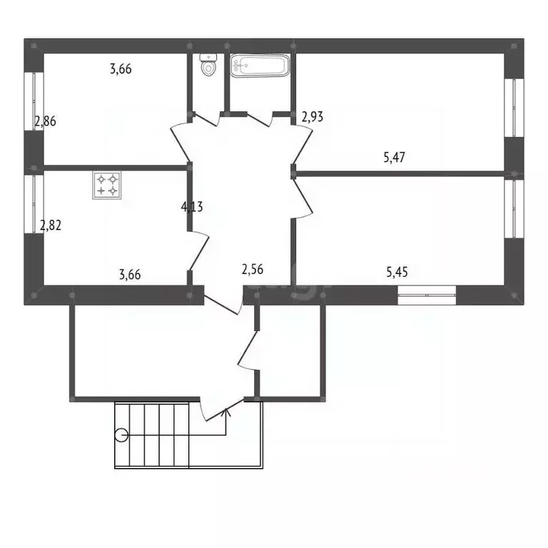 Дом в Амурская область, Ивановский муниципальный округ, с. Среднебелое ... - Фото 1