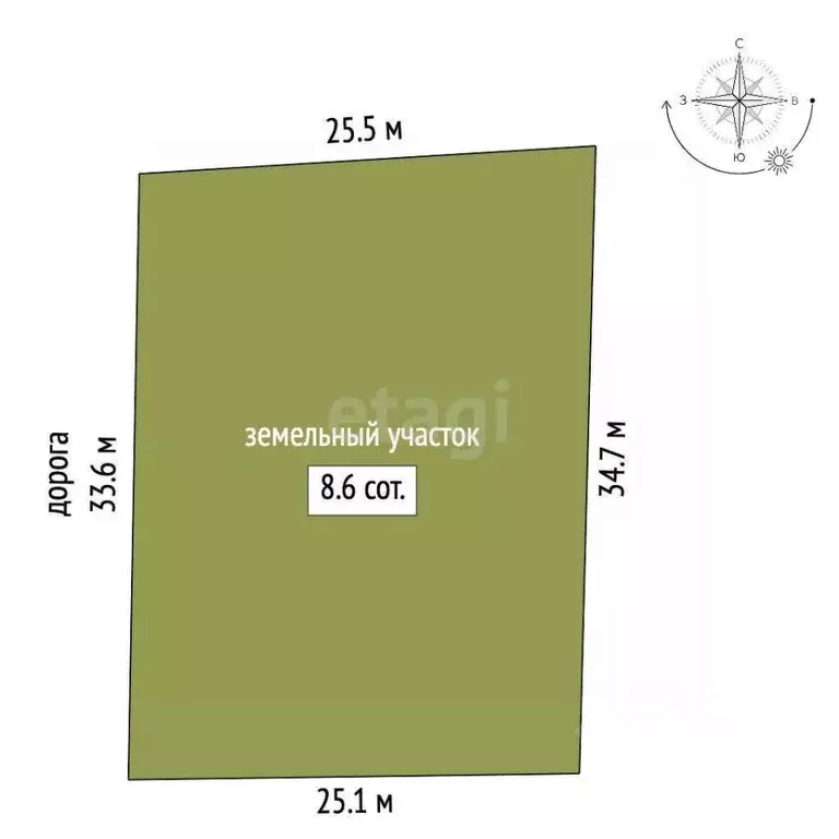 Участок в Ханты-Мансийский АО, Сургут № 8 потребительский ... - Фото 2