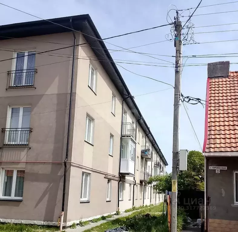 1-к кв. Калининградская область, Балтийск Киркенесская ул., 20 (48.3 ... - Фото 0