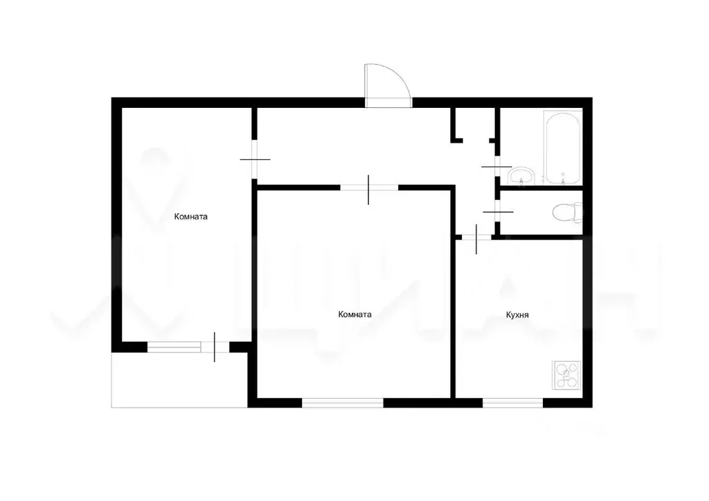 2-к кв. Москва Строгинский бул., 4К1 (52.0 м) - Фото 1