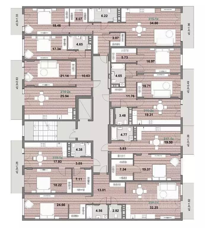 1-к кв. Калининградская область, Зеленоградск ул. Гагарина (84.04 м) - Фото 2