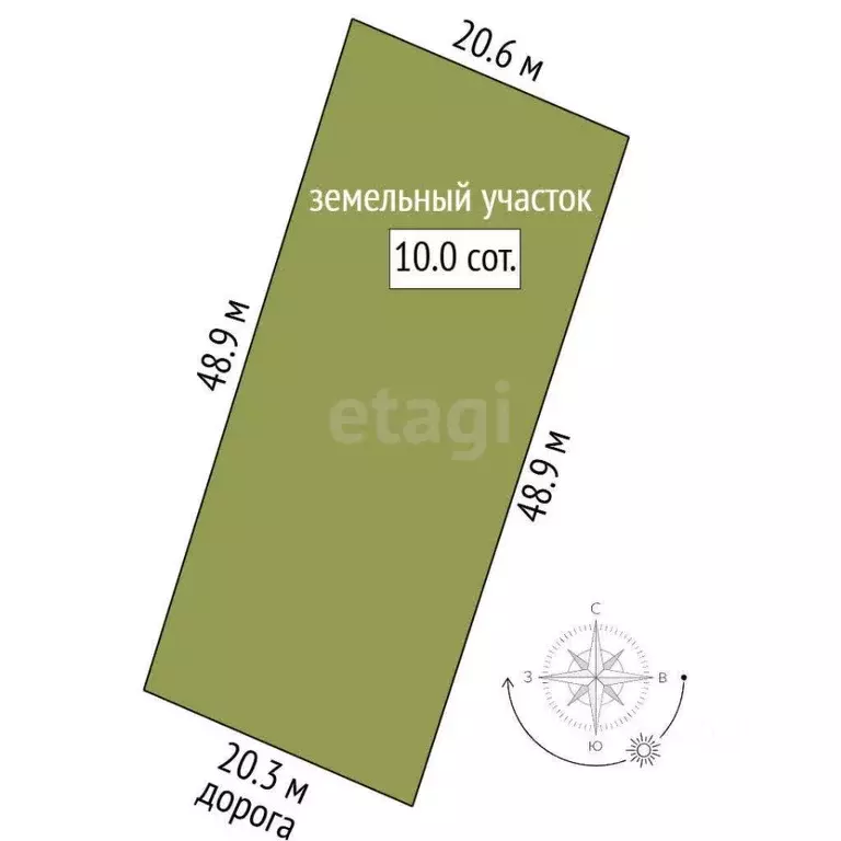 Участок в Крым, Симферопольский район, с. Доброе ул. Яшлык (9.98 сот.) - Фото 2