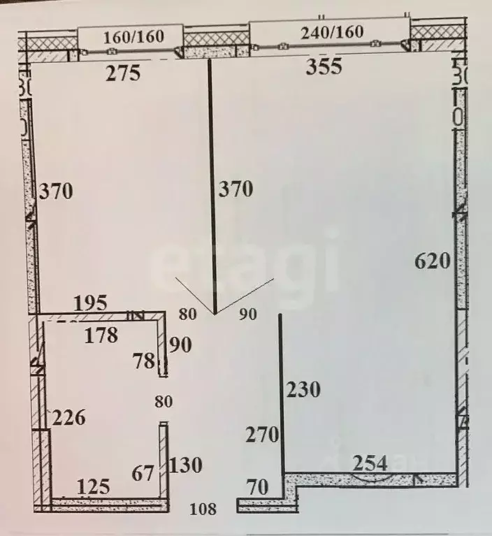 1-к кв. Калужская область, Обнинск просп. Маркса, 41/2 (40.4 м) - Фото 2