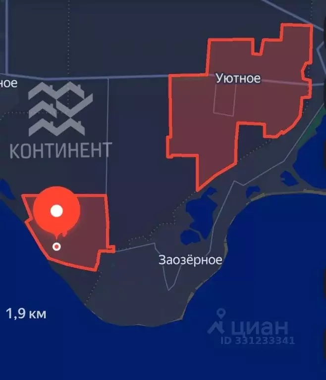 Участок в Крым, Сакский район, с. Уютное ул. Ивана Айвазовского (40.0 ... - Фото 2