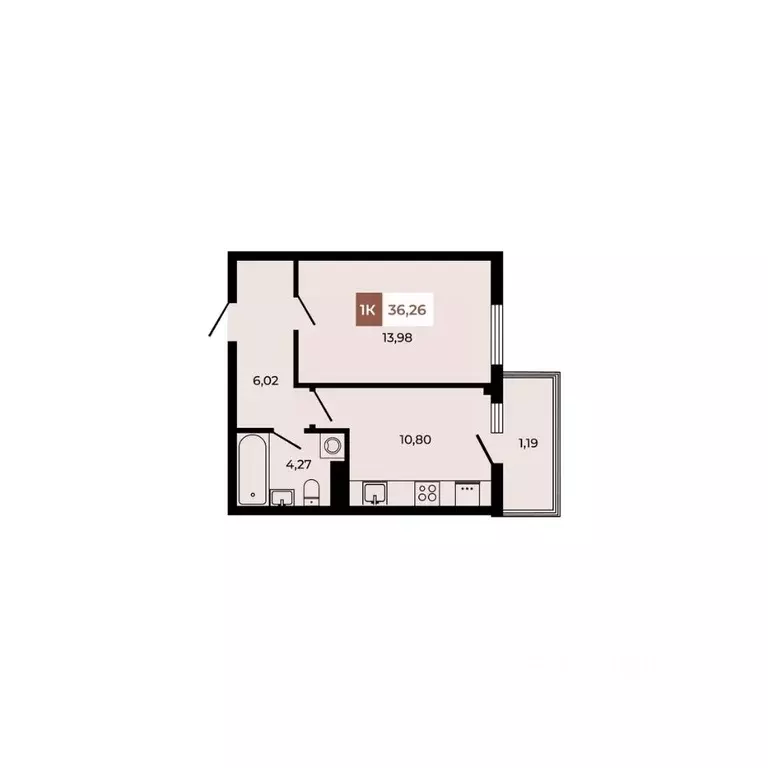 1-к кв. Ростовская область, Аксайский район, Щепкинское с/пос, пос. ... - Фото 1