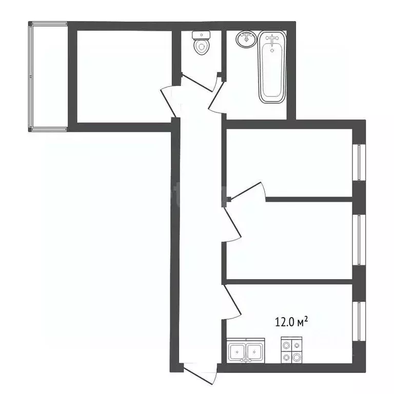 3-к кв. Ростовская область, Азов Азовский район, ул. Пушкина, 115 ... - Фото 1