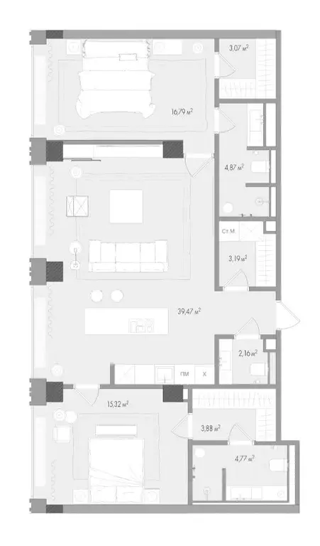 2-к кв. Москва Садовая-Сухаревская ул., 14 (95.31 м) - Фото 0
