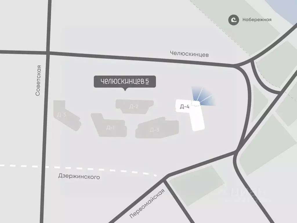 2-к кв. Тюменская область, Тюмень Челюскинцев 5 жилой комплекс (55.9 ... - Фото 2