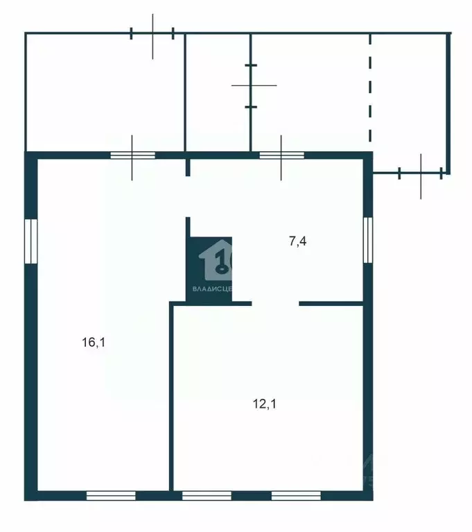 Дом в Новосибирская область, Новосибирск Средний пер., 55 (36 м) - Фото 2