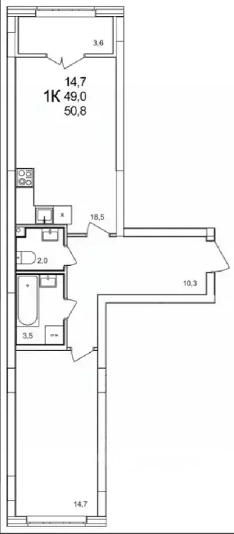 1-к кв. Нижегородская область, Нижний Новгород д. Анкудиновка, КМ ... - Фото 0