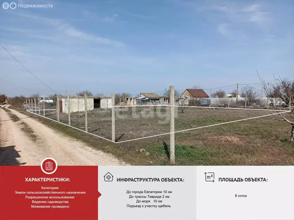 Участок в Сакский район, Суворовское сельское поселение, СНТ Мечта, ... - Фото 2