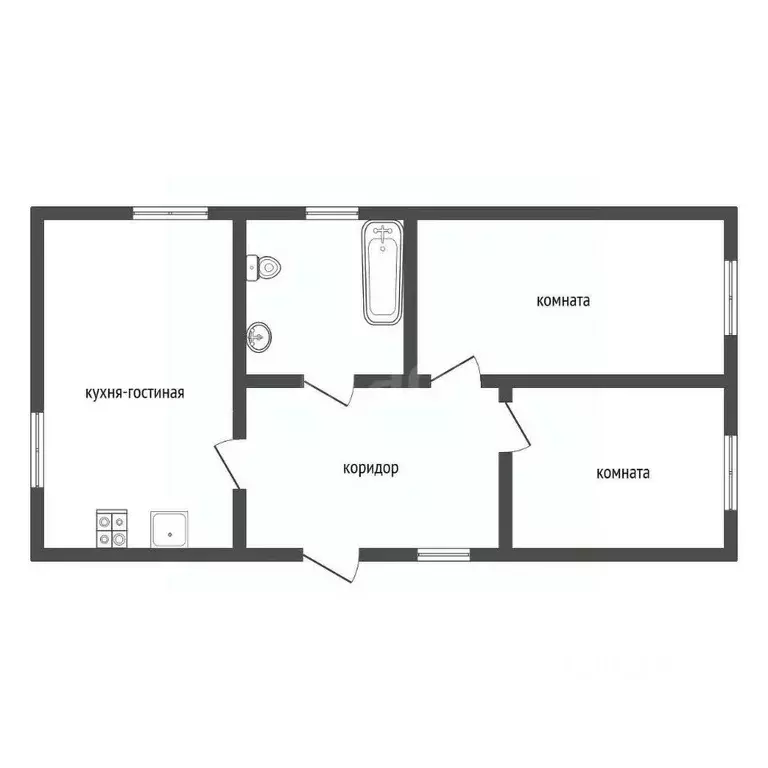 Дом в Воронежская область, с. Новая Усмань ул. Заречная, 54 (84 м) - Фото 2