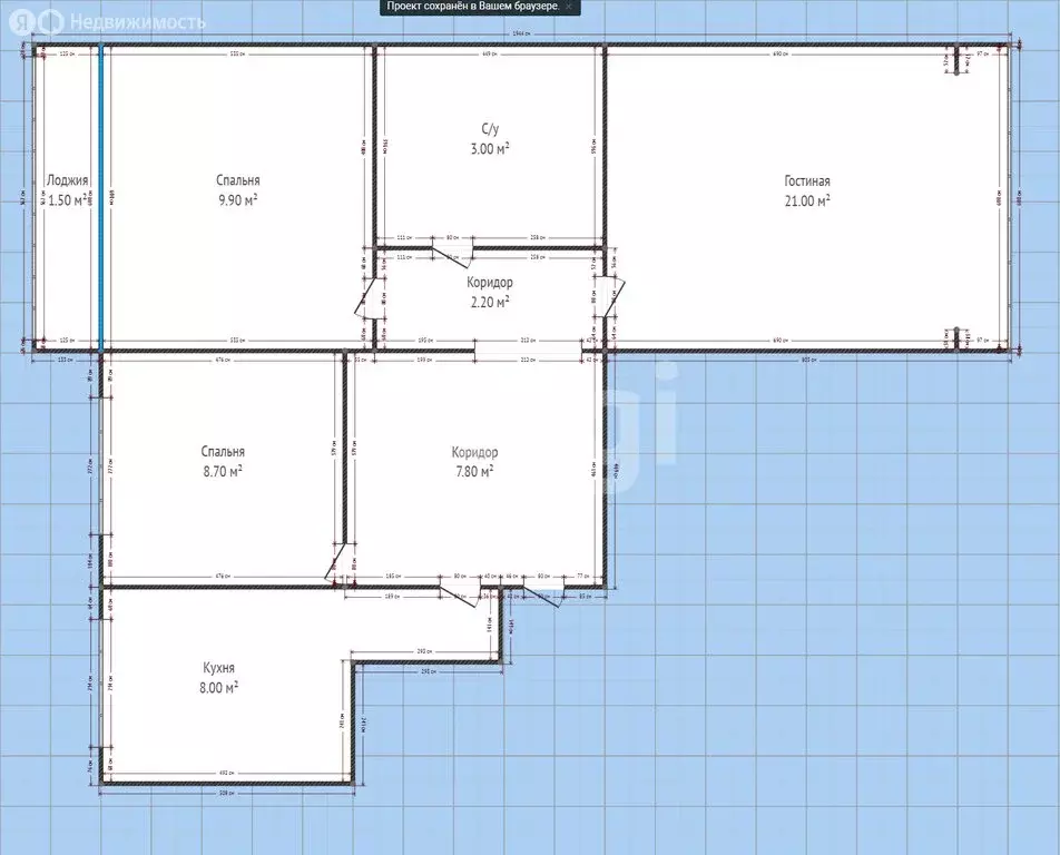 3-комнатная квартира: Каспийск, проспект М. Омарова, 4 (62 м) - Фото 1