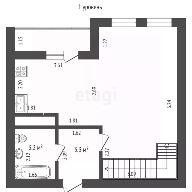 3-к кв. Оренбургская область, Оренбург Профсоюзная ул., 15 (78.0 м) - Фото 1