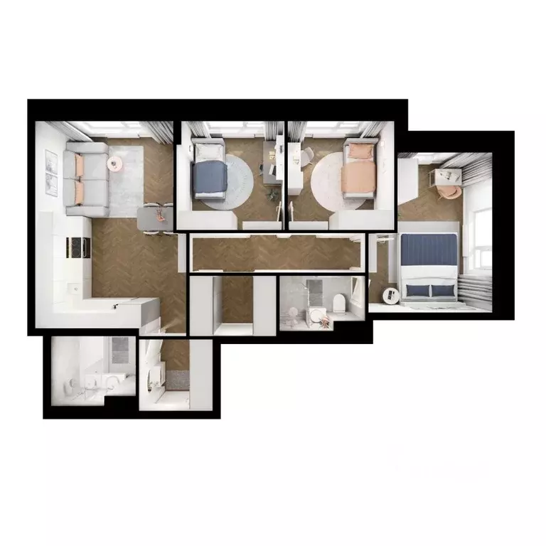 3-к кв. Бурятия, Улан-Удэ Советская ул., 6/2 (66.41 м) - Фото 1