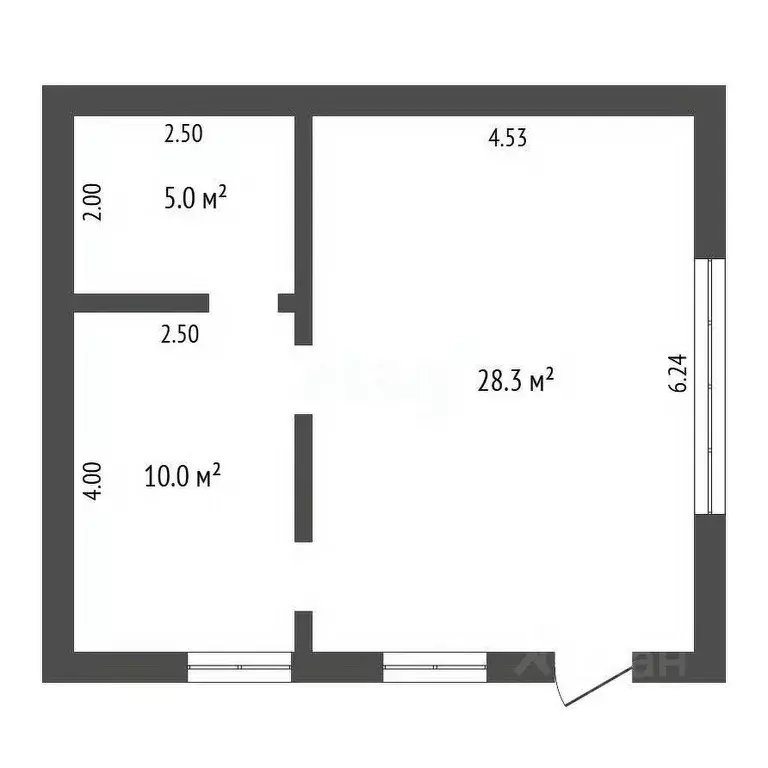 Дом в Калужская область, Юхнов пос. Корь, ул. Южная, 9 (43 м) - Фото 2