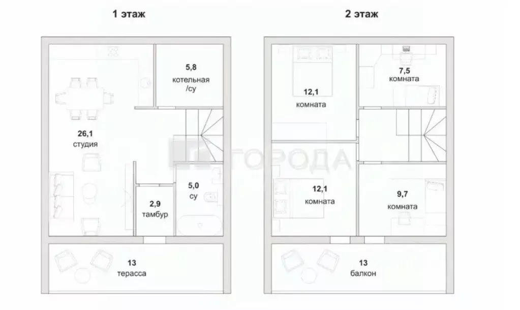 Дом в Томская область, Томский район, Поселок Зональная ст. ул. ... - Фото 2