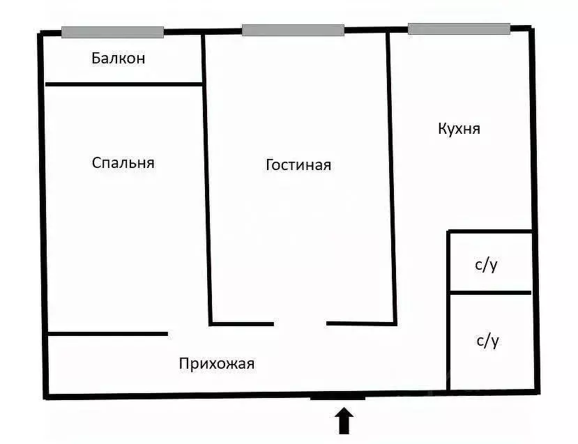 2-к кв. Приморский край, Владивосток Русская ул., 73Б (50.9 м) - Фото 1