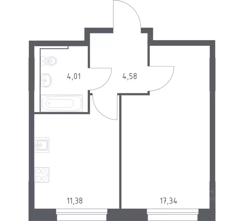 1-к кв. Приморский край, Владивосток Бам мкр,  (37.31 м) - Фото 1