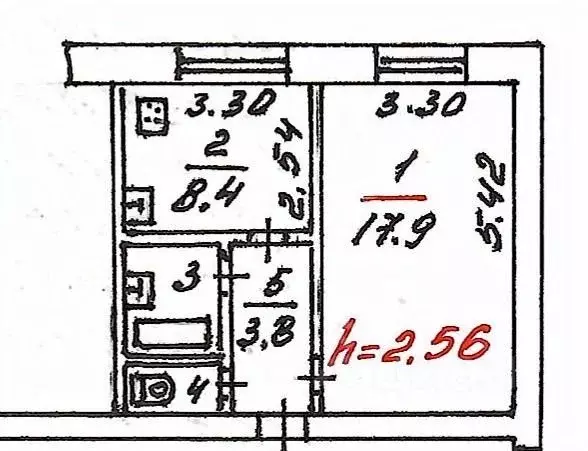 1-к кв. Псковская область, Псков ул. Труда, 73 (34.8 м) - Фото 2