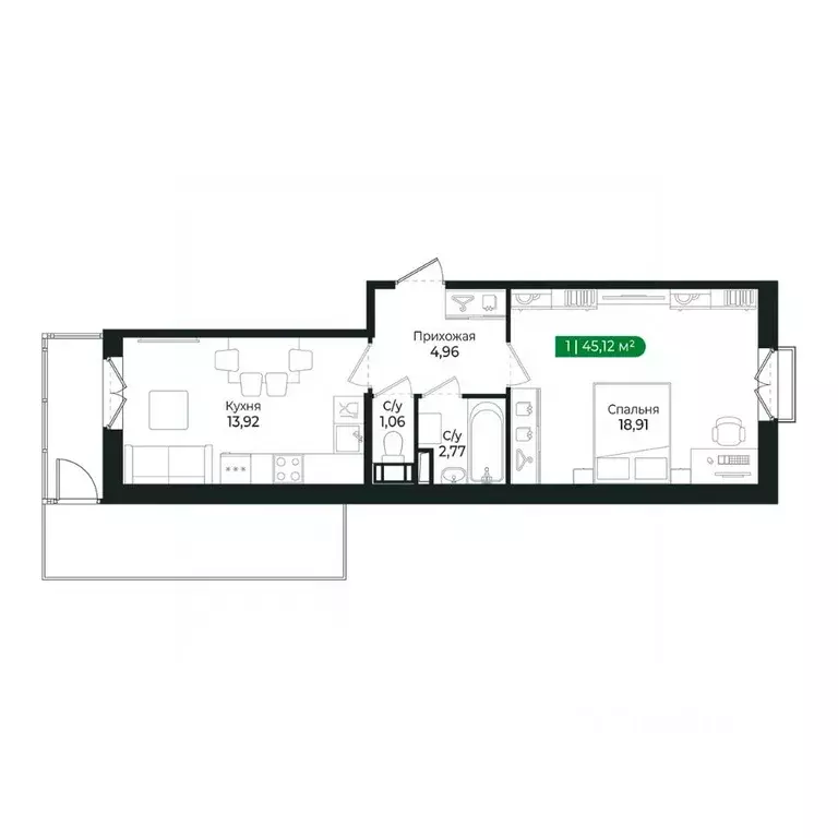 1-к кв. Ленинградская область, Сертолово Всеволожский район, ... - Фото 1