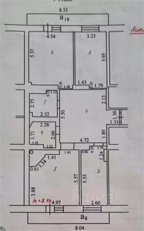 3-к кв. Бурятия, Улан-Удэ 110-й мкр, 3 (127.0 м) - Фото 1