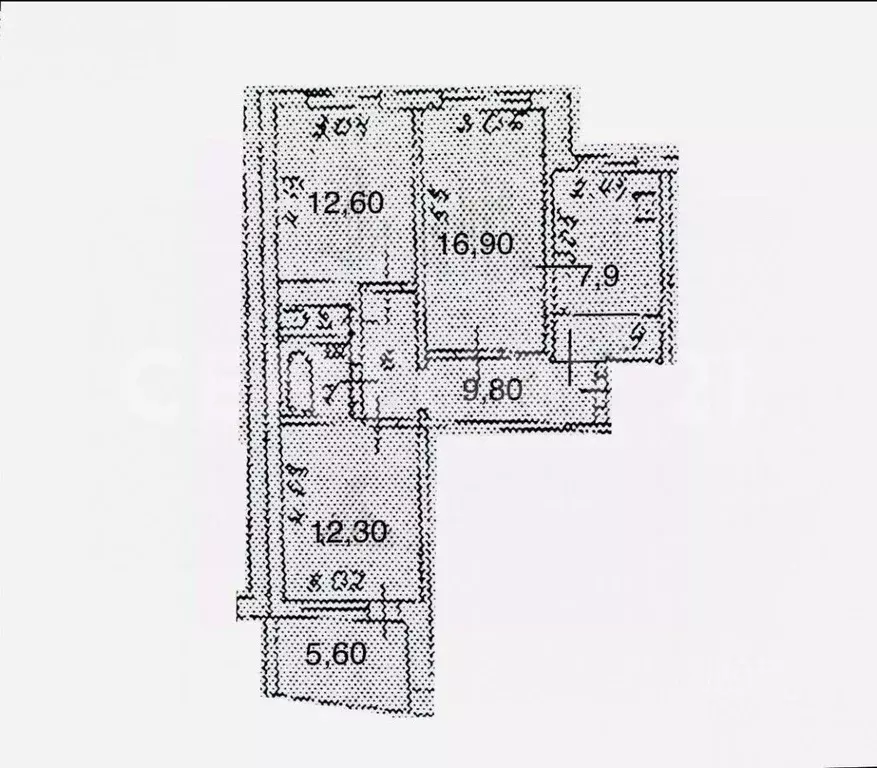 3-к кв. Чувашия, Чебоксары ул. Гузовского, 23 (70.2 м) - Фото 2