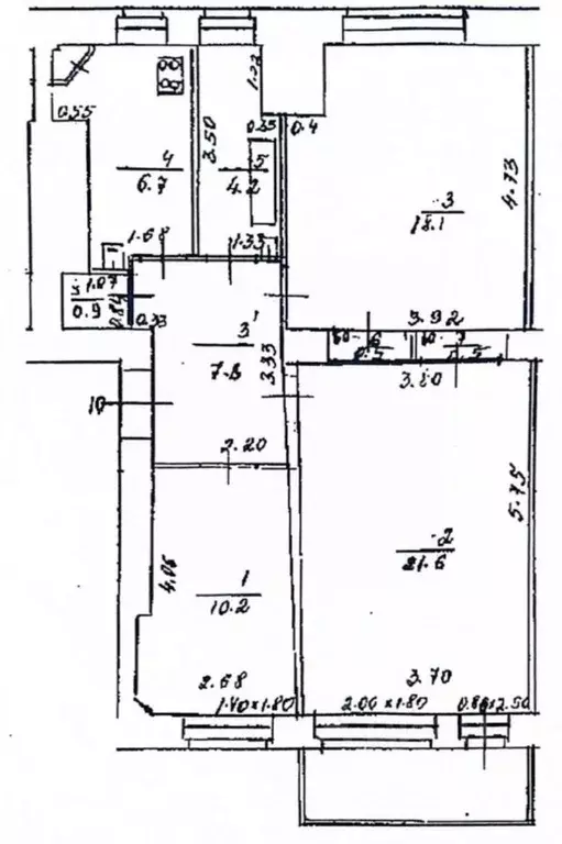 3-к кв. Башкортостан, Уфа ул. Ленина, 9/11 (70.5 м) - Фото 2