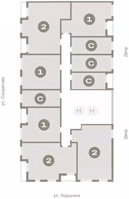 Студия Пермский край, Пермь Крохалева мкр,  (22.97 м) - Фото 2