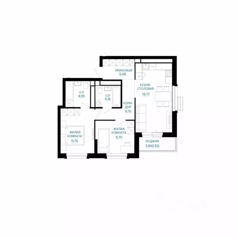 2-к кв. Свердловская область, Екатеринбург ул. Энтузиастов (63.52 м) - Фото 1