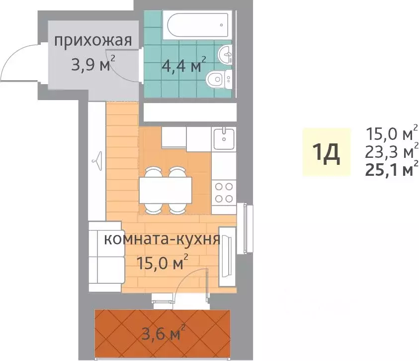 Студия Свердловская область, Екатеринбург ВИЗ жилрайон, Семейный ... - Фото 0