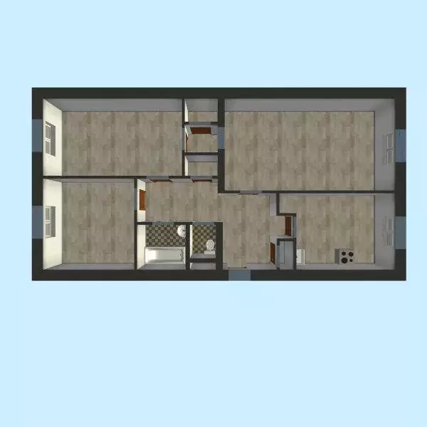 Квартира, 3 комнаты, 68.59 м - Фото 1