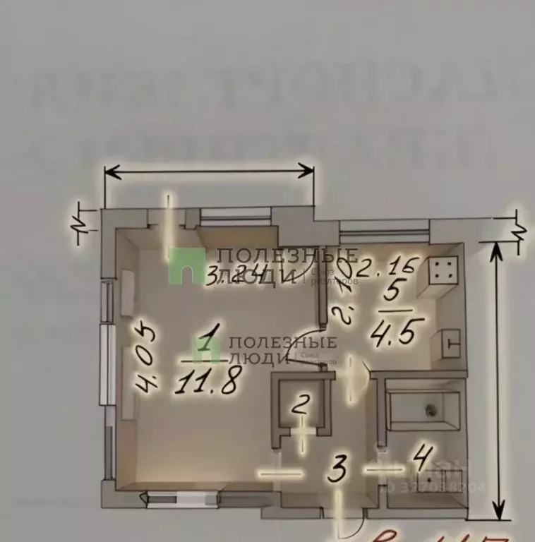 1-к кв. Белгородская область, Белгород Студенческая ул., 10 (21.1 м) - Фото 1