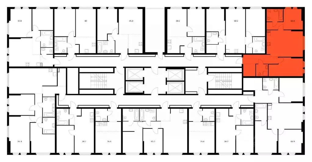 2-к кв. Москва Кронштадтский бул., к1/3 (67.0 м) - Фото 1