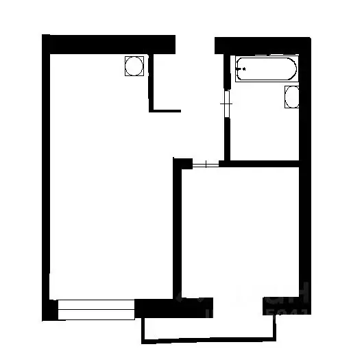 2-к кв. Новосибирская область, Новосибирск ул. Дунаевского, 14/1 (36.0 ... - Фото 2