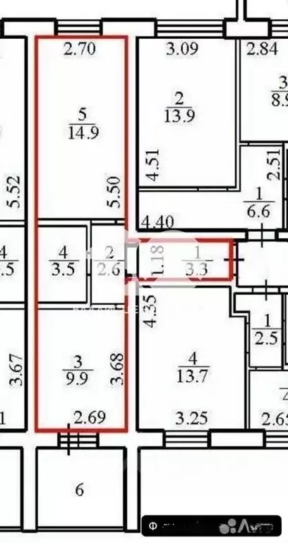 1-к кв. Новосибирская область, Обь Октябрьская ул., 10 (41.0 м) - Фото 2