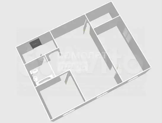 2-к. квартира, 40 м, 4/5 эт. - Фото 1