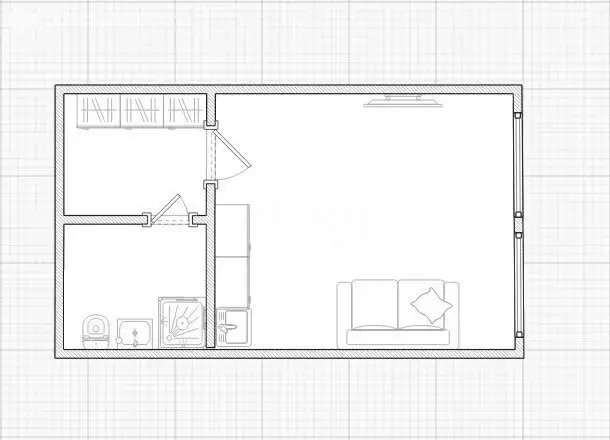 Квартира-студия: Киров, улица Энтузиастов, 54 (20.6 м) - Фото 1