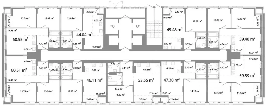 2-к кв. Челябинская область, Челябинск ул. Худякова, 18/4 (44.04 м) - Фото 1